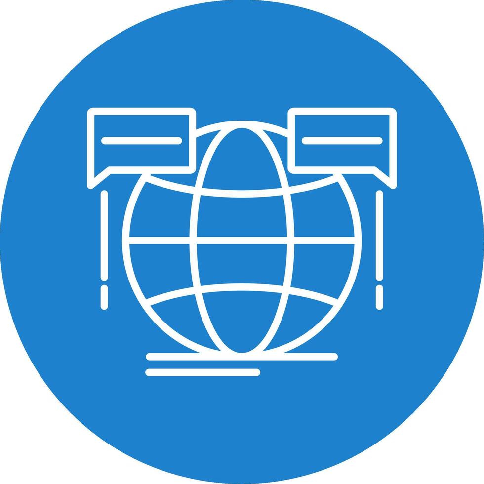 Global Forum Multi Color Circle Icon vector