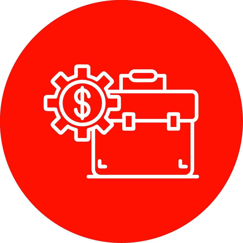 Investment Portfolio Multi Color Circle Icon vector