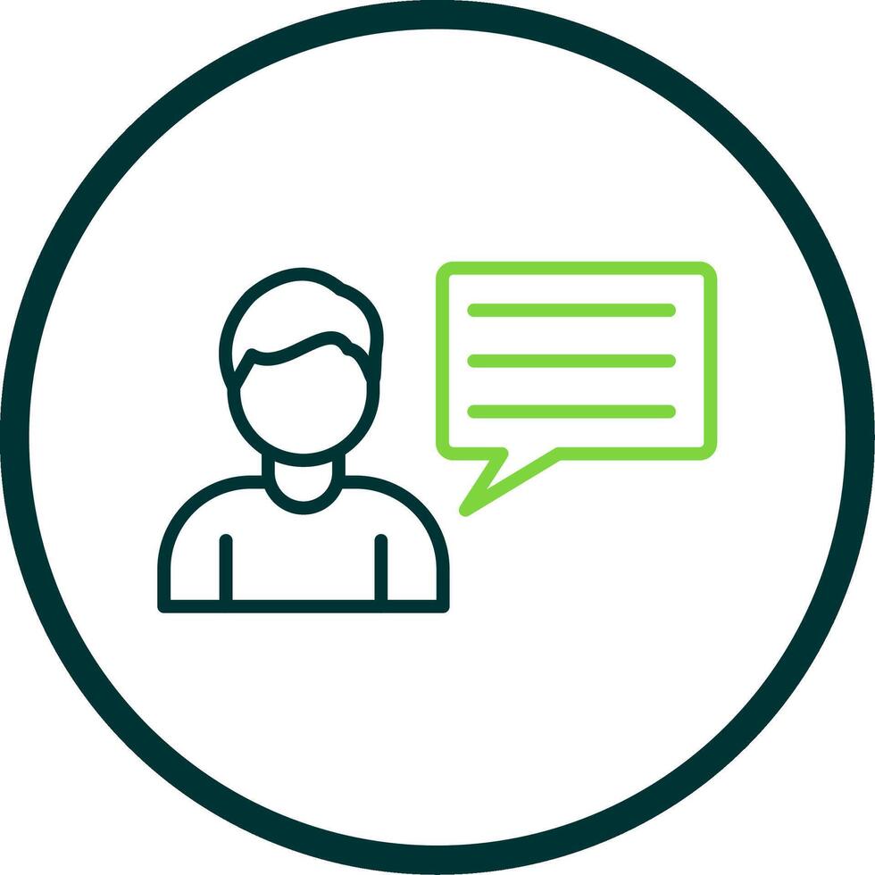 Business Consulting Line Circle Icon Design vector