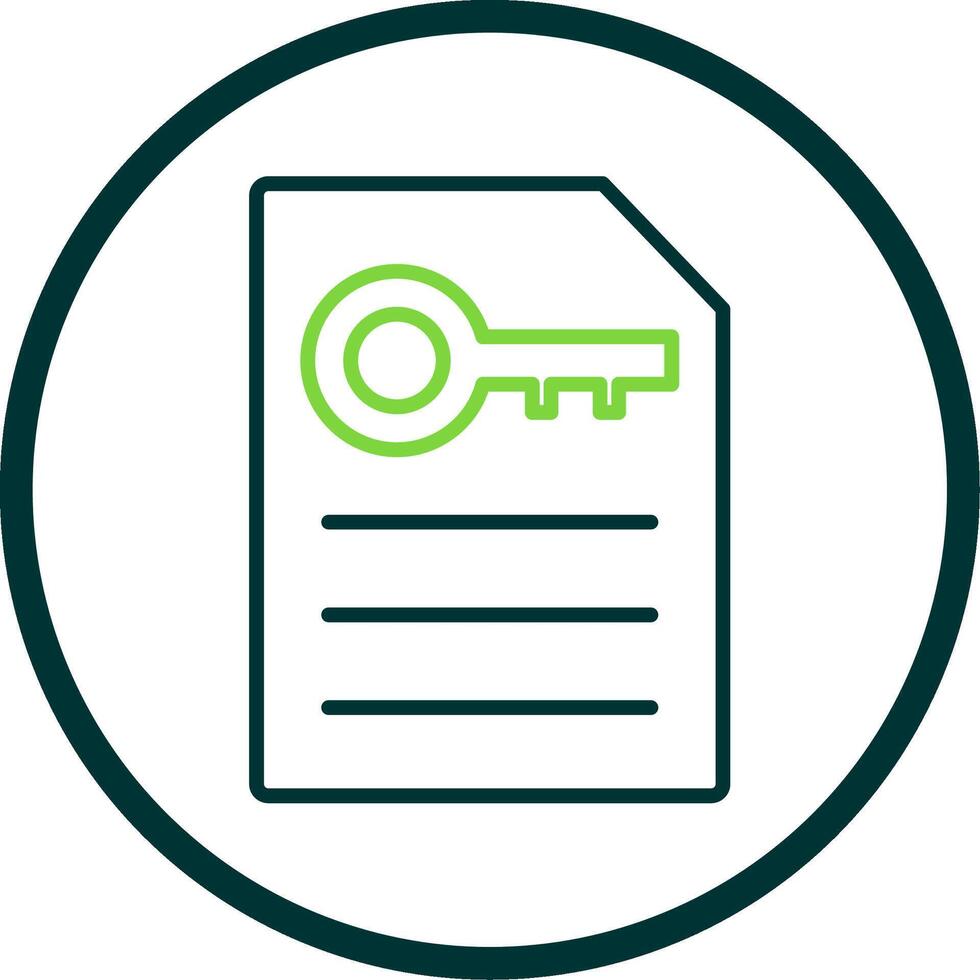 Keyword Generator Line Circle Icon Design vector