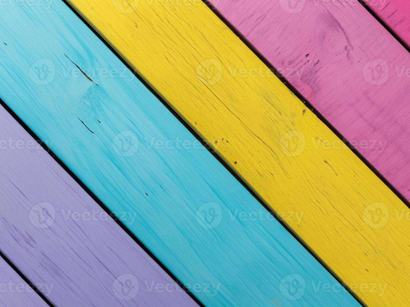 multicolored wooden background with rainbow colors photo