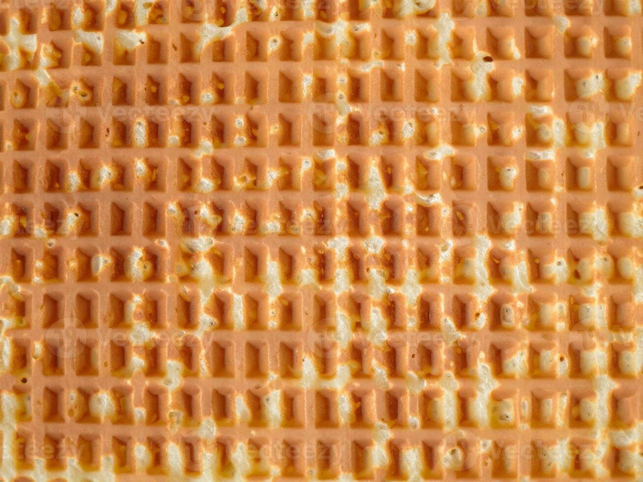 close up waffles with cream filling. photo
