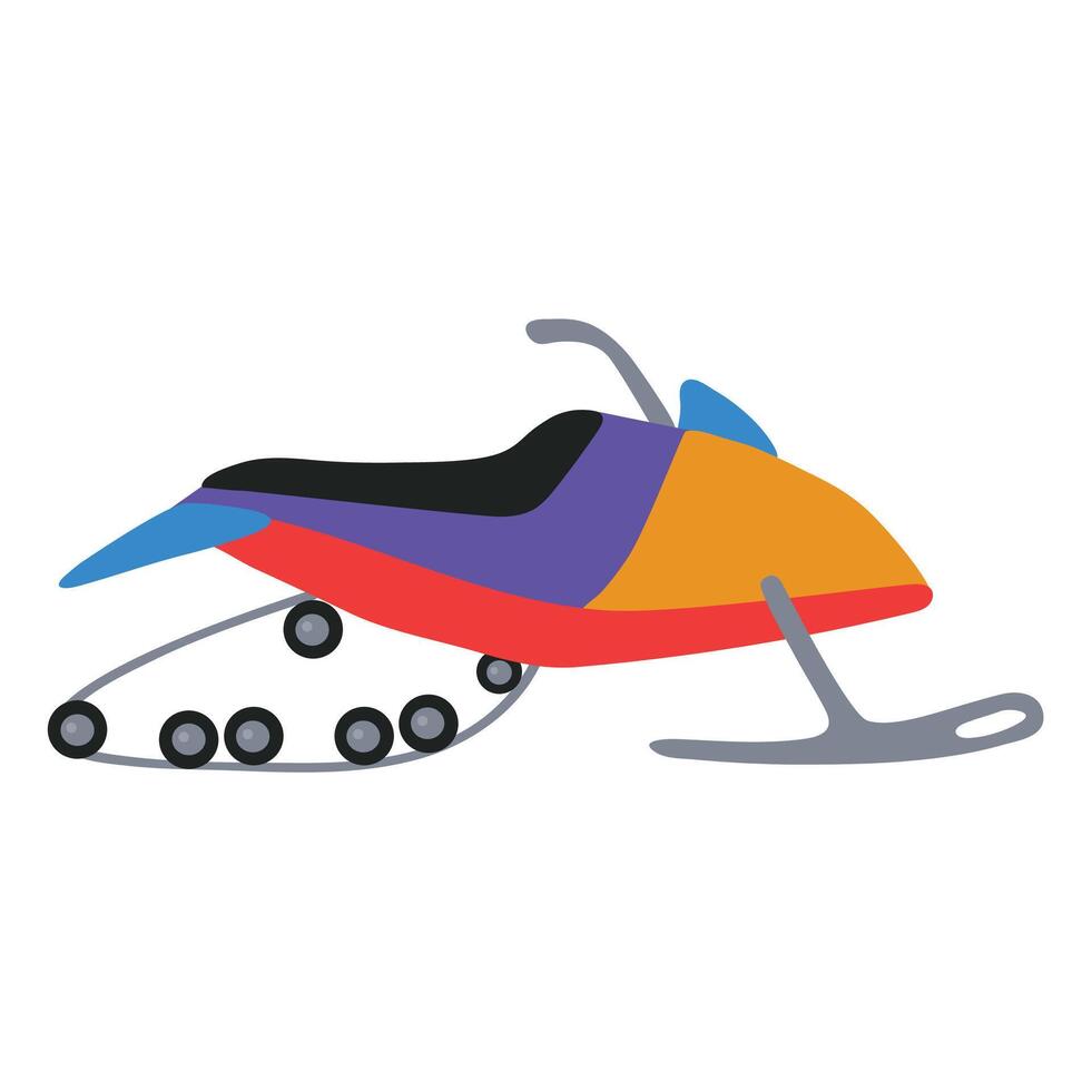 Snow mobile icon clipart avatar logotype isolated illustration vector