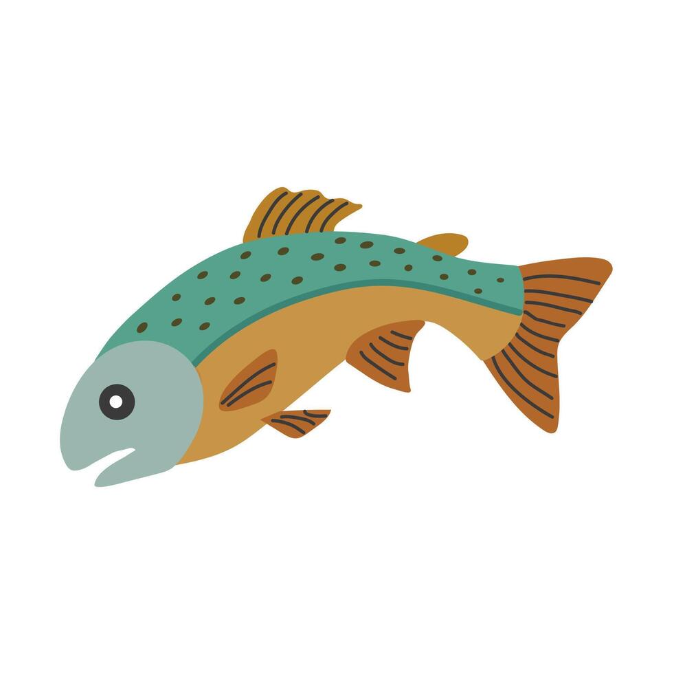 Speckled trout icon clipart avatar logotype isolated illustration vector