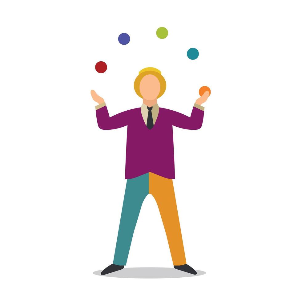 Juggler injuri icon clipart avatar logotype isolated illustration vector