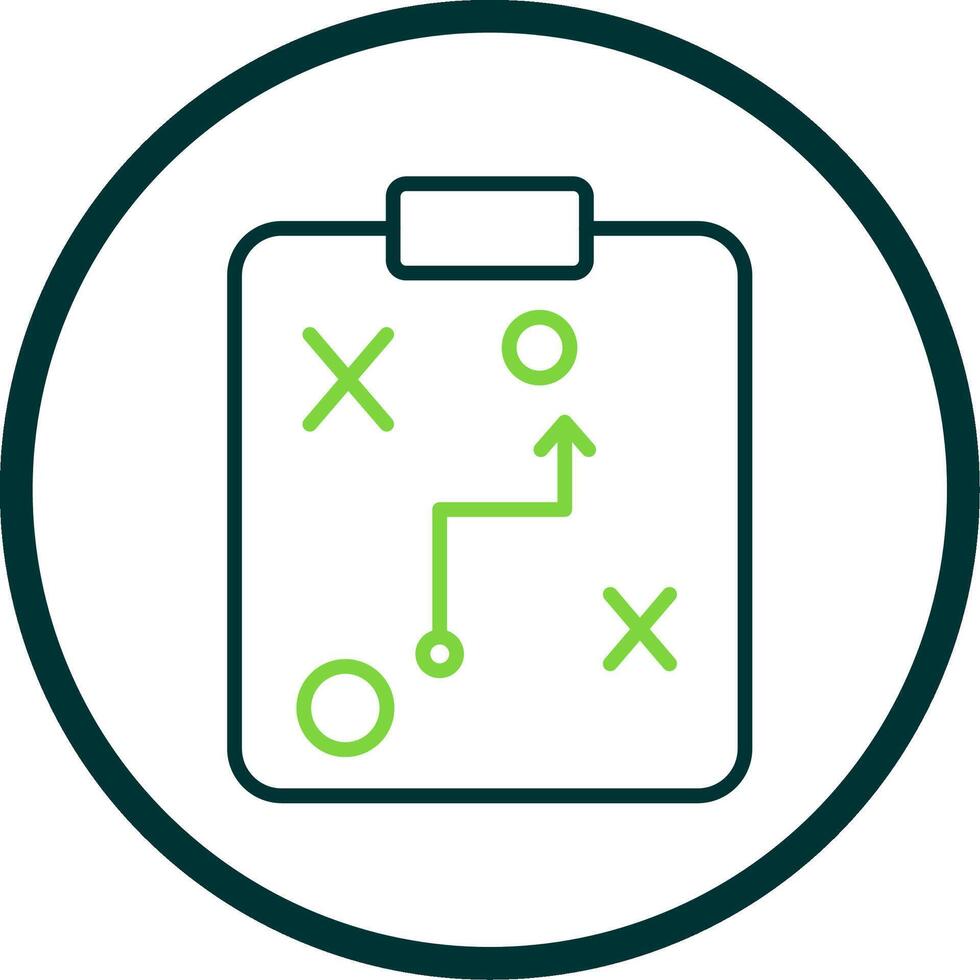 Planning Line Circle Icon Design vector