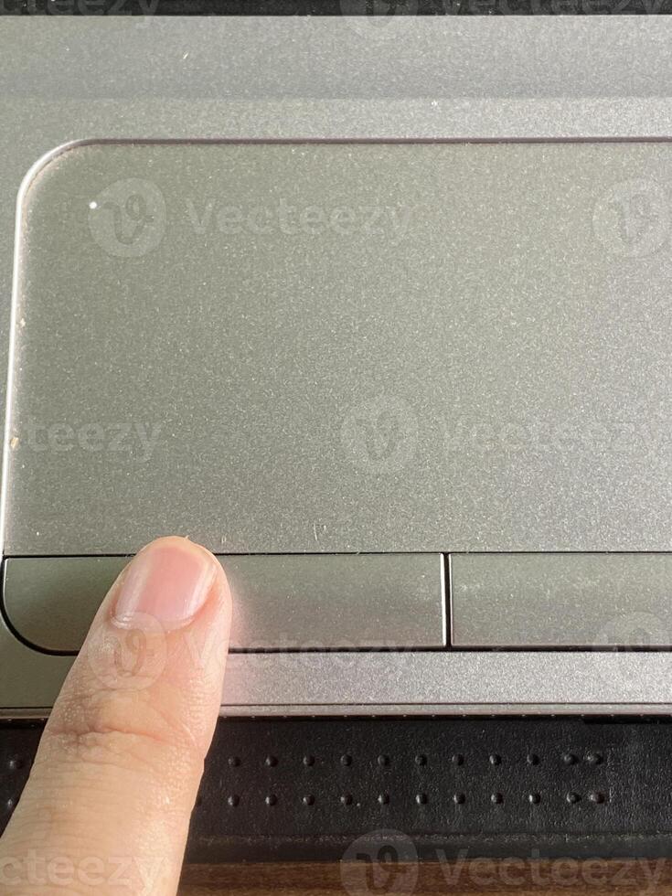 close up of a computer keyboard and finger photo