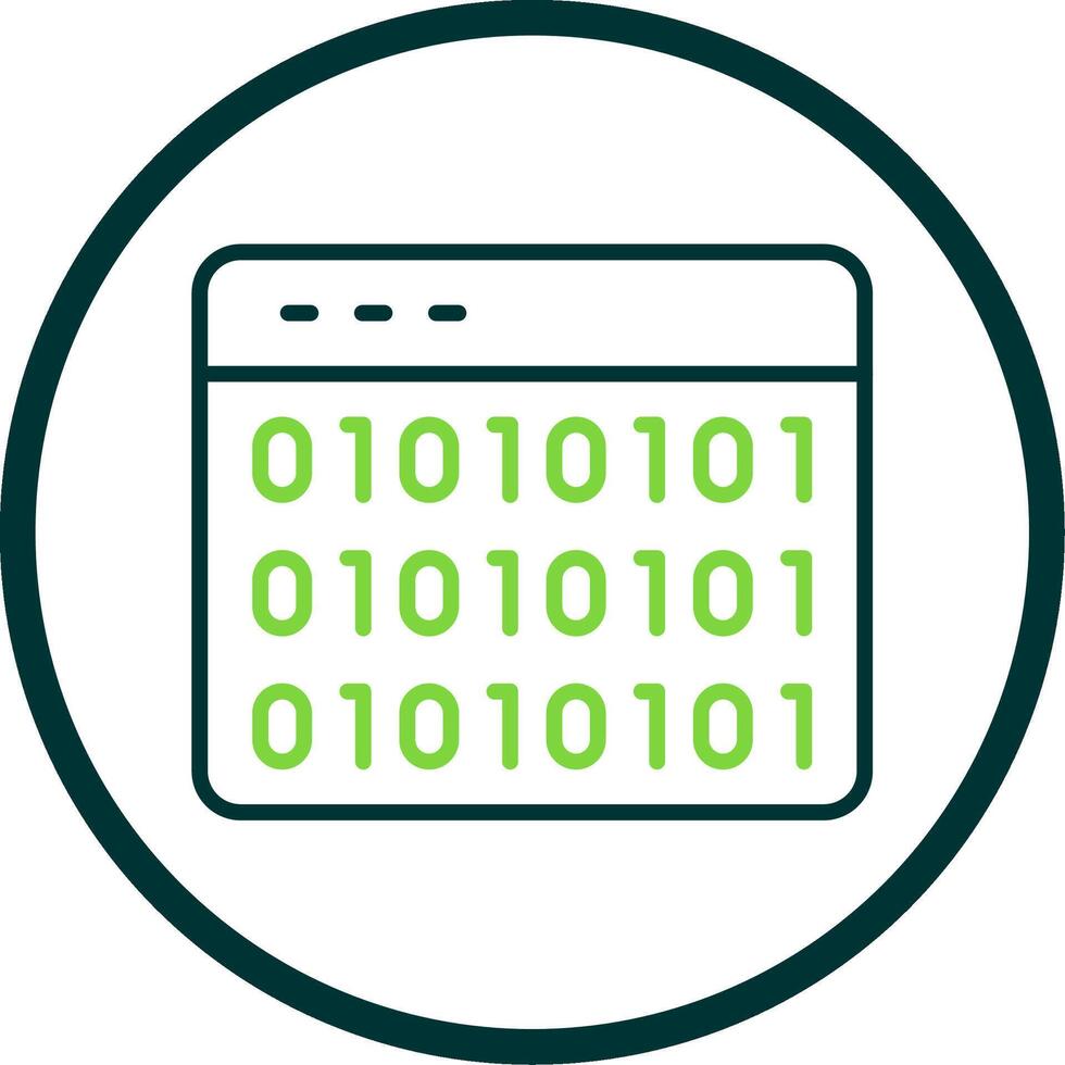 Website Codes Line Circle Icon Design vector