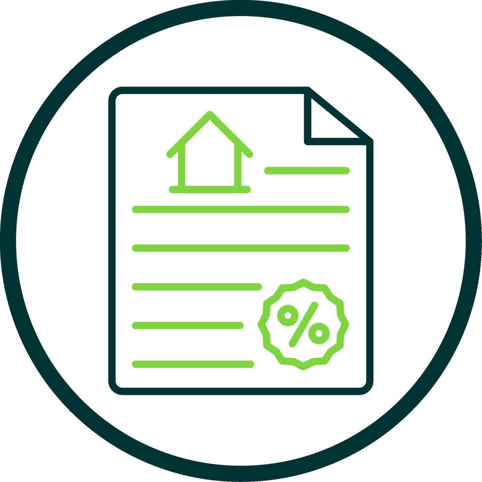 Contract Line Circle Icon Design vector