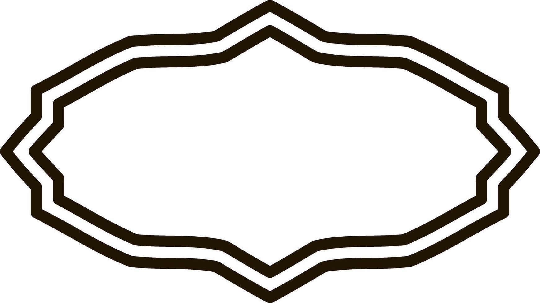Sketch badge icon Frame border vector