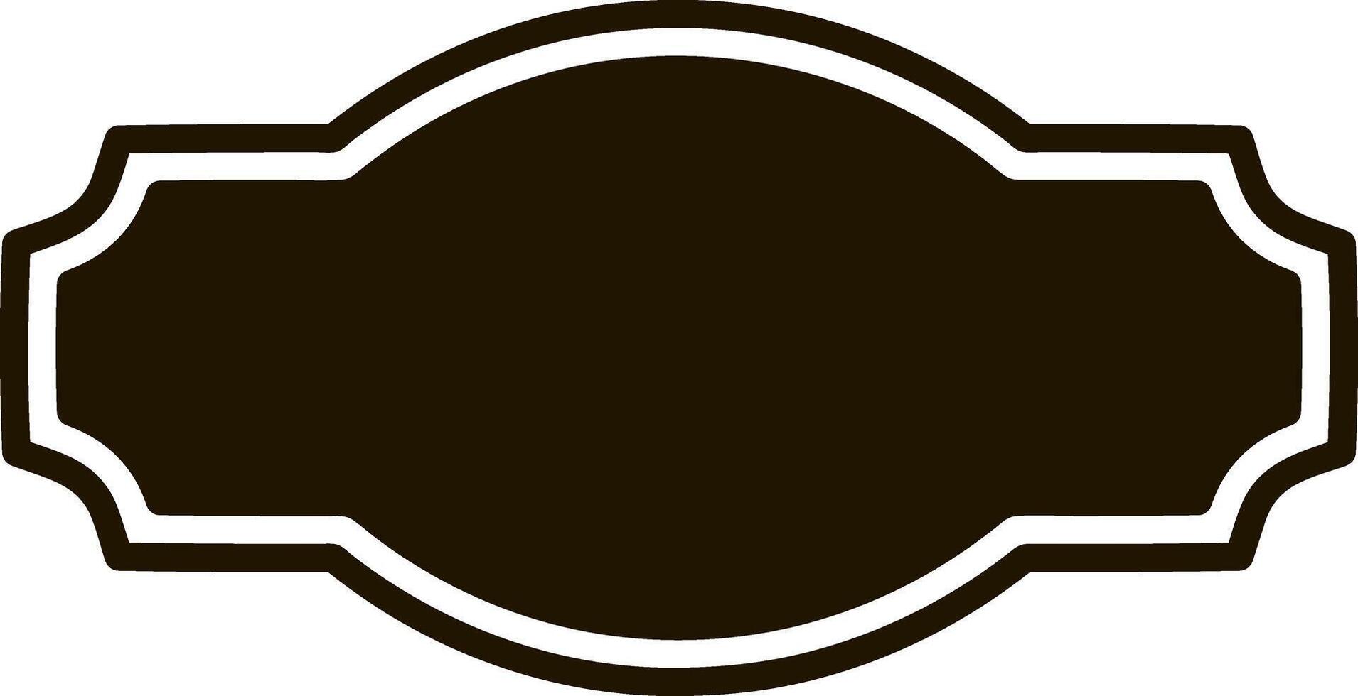 Stencil badge icon Frame border vector