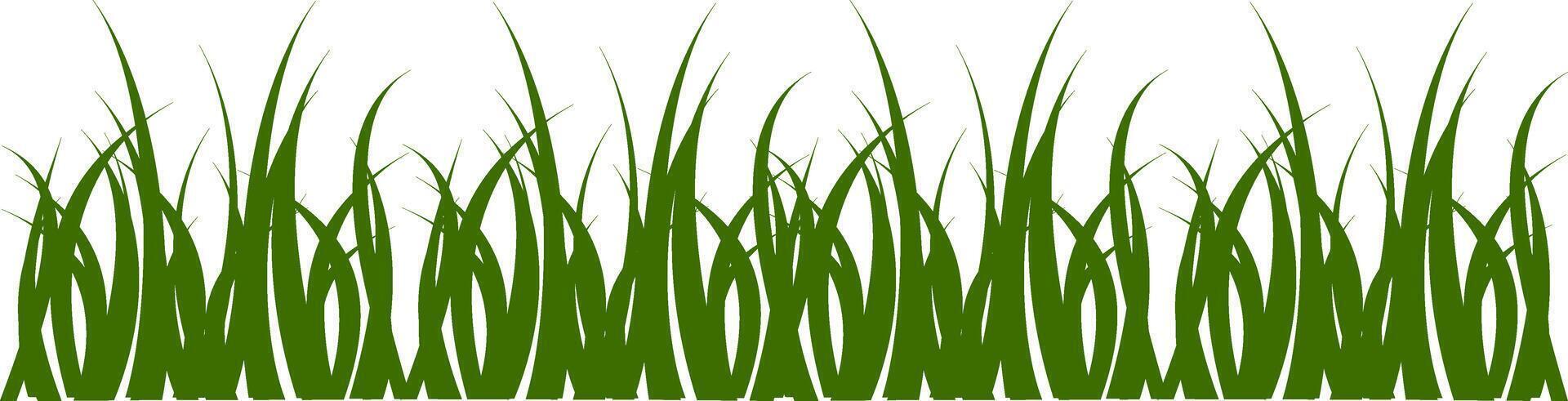 Border.grass Tufts of grass illustration vector
