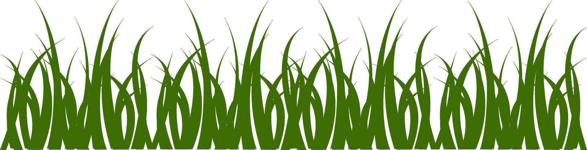 Border.grass Tufts of grass illustration vector