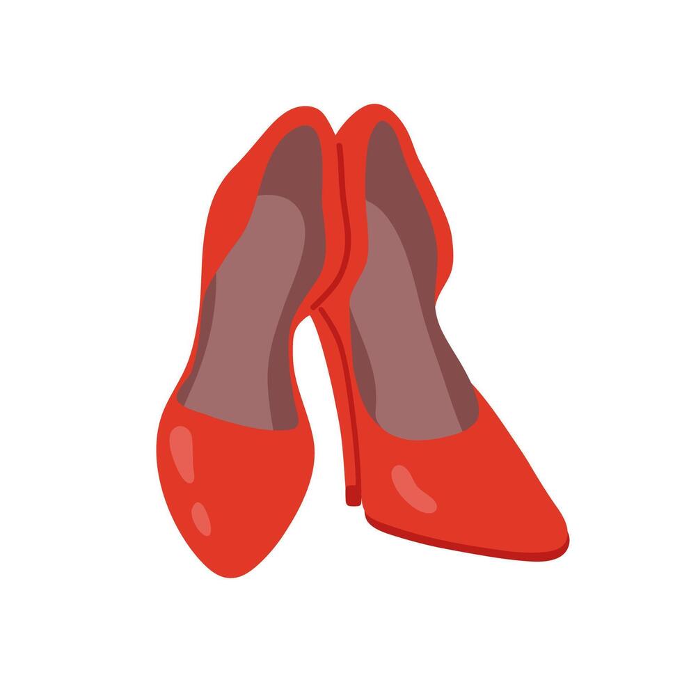 illustration woman's shoes vector