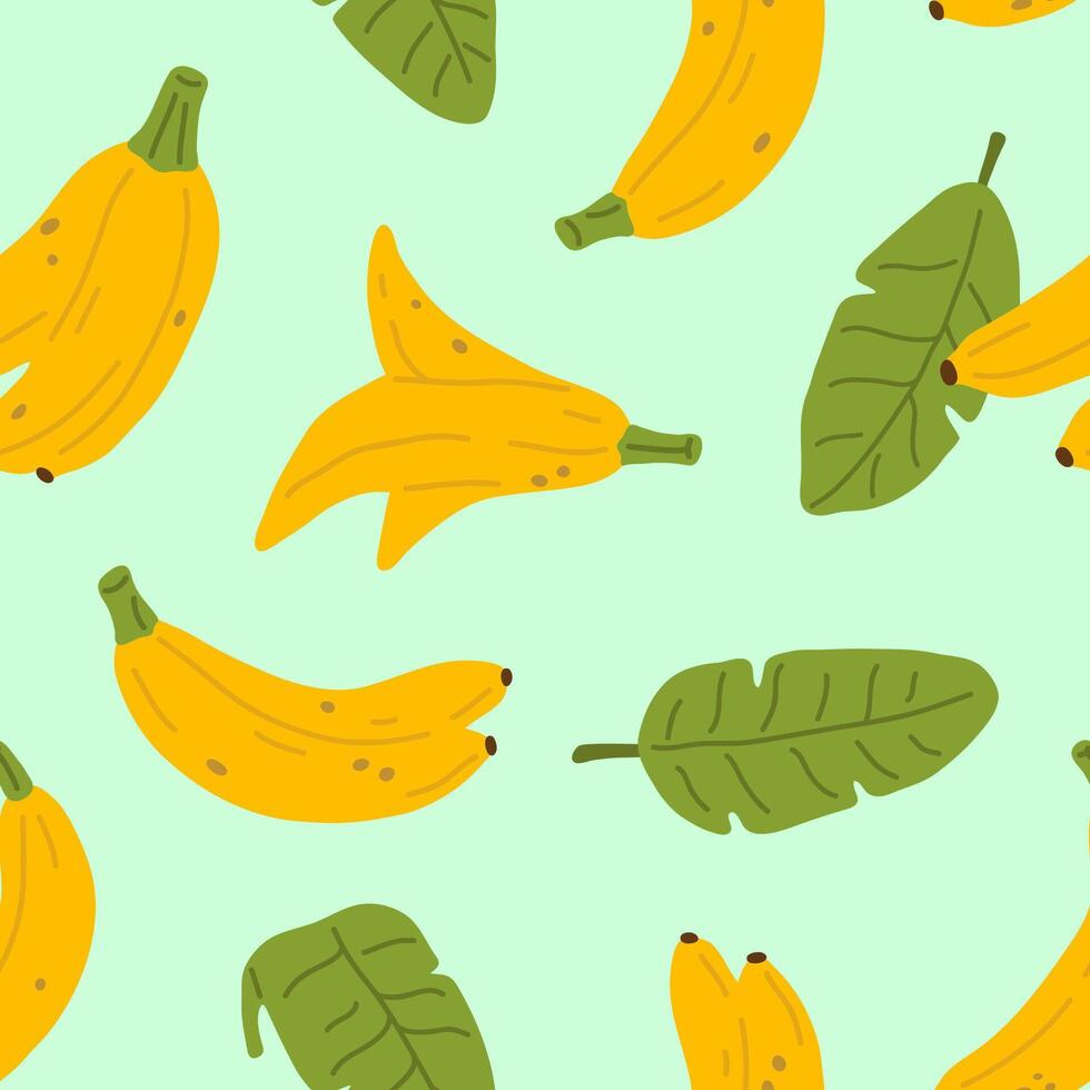 background pattern with bananas vector