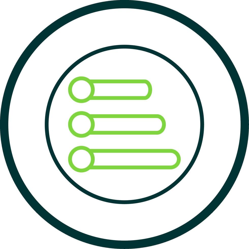 Progress Bar Line Circle Icon Design vector