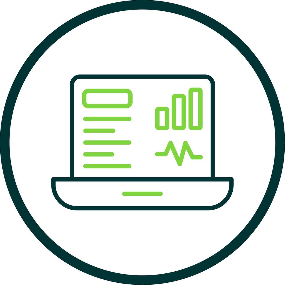 Dashboard Line Circle Icon Design vector