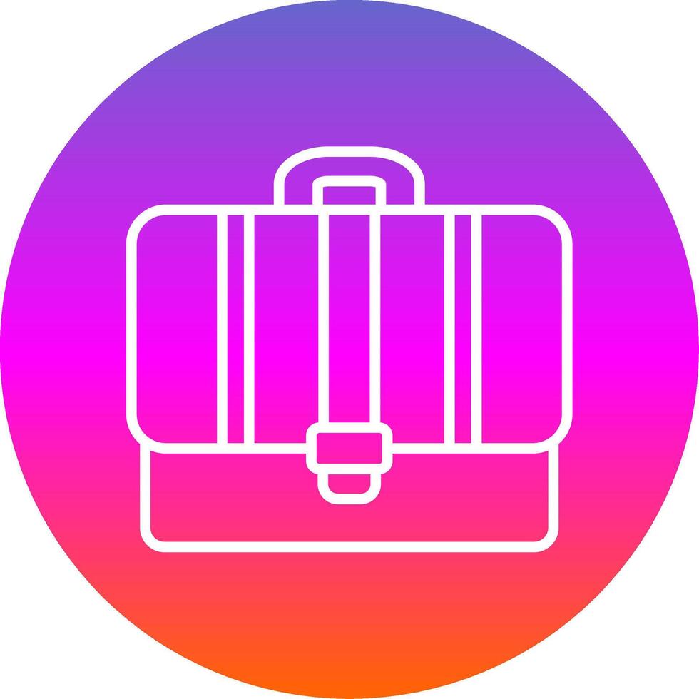 Portfolio Line Gradient Circle Icon vector