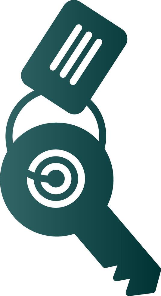 Keychain Glyph Gradient Icon vector