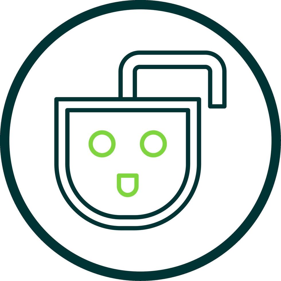 Wall Socket Line Circle Icon Design vector