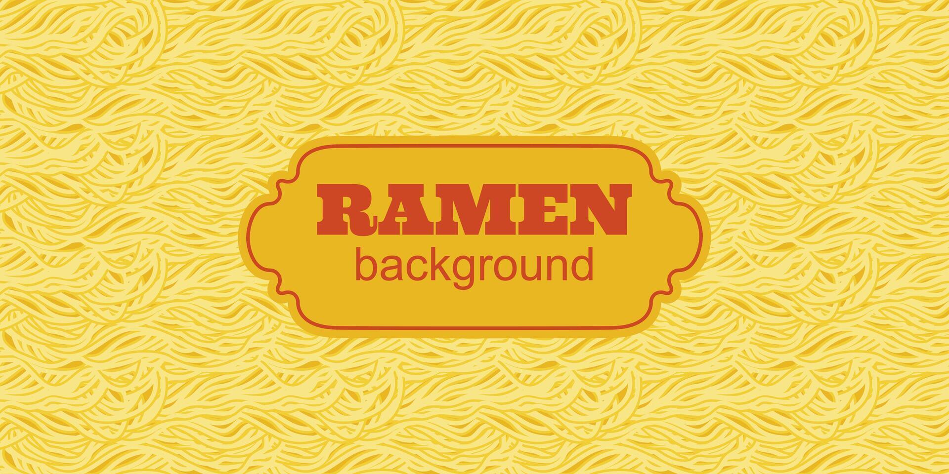 Asian ramen noodles background. Seamless pattern with Italian spaghetti pasta. Wavy texture with noodles. vector