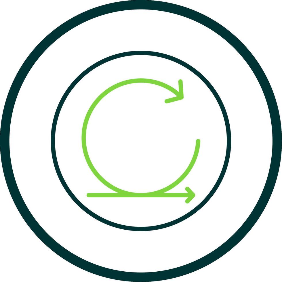 Agile Line Circle Icon Design vector