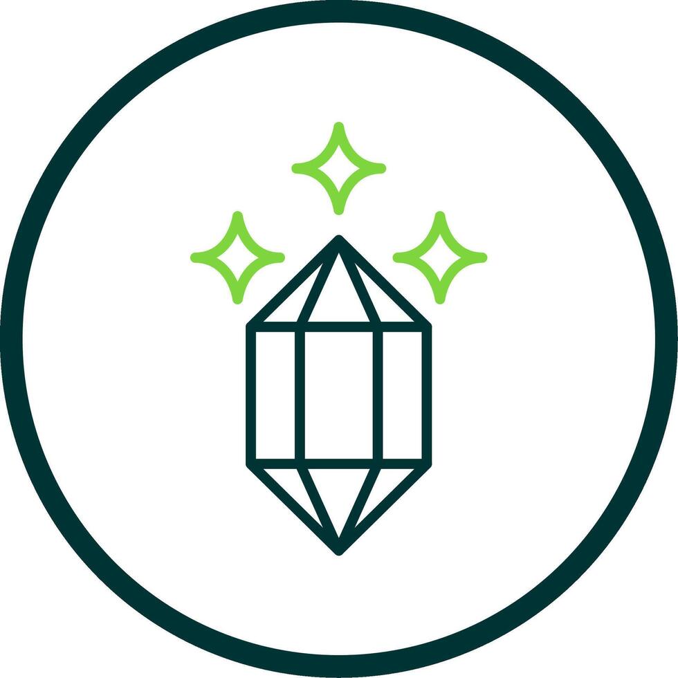 Quartz Line Circle Icon Design vector