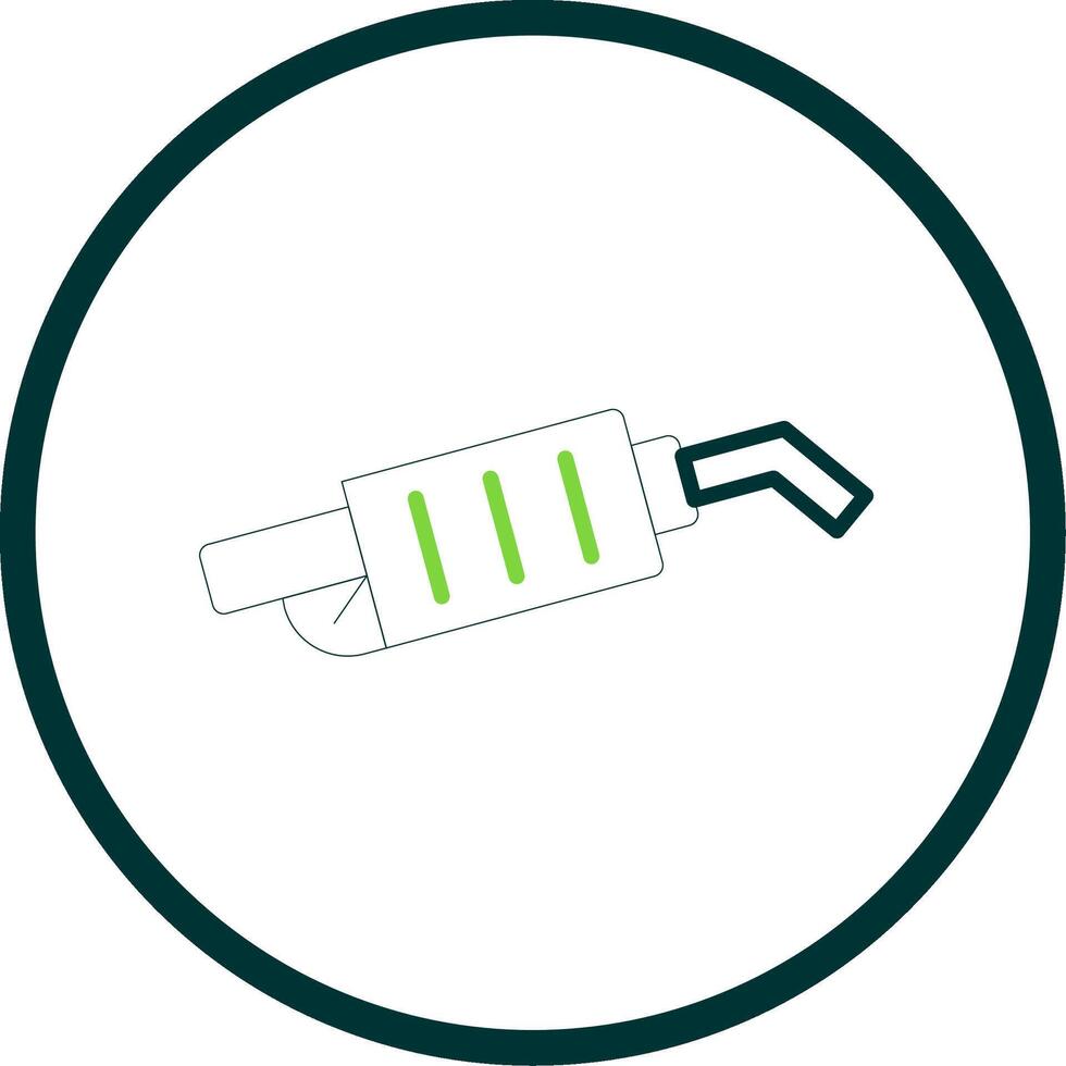 Nozzle Line Circle Icon Design vector
