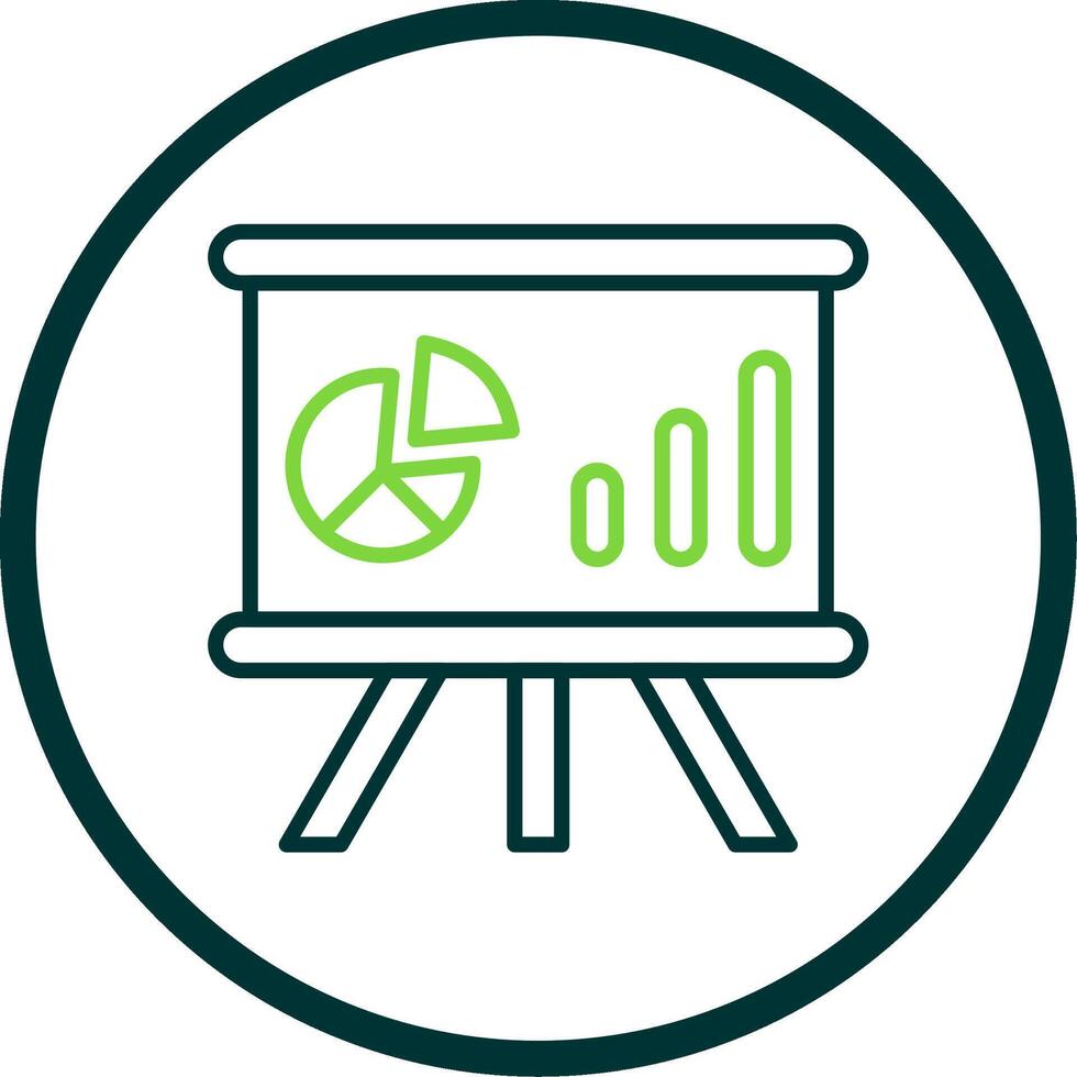 Whiteboard Line Circle Icon Design vector