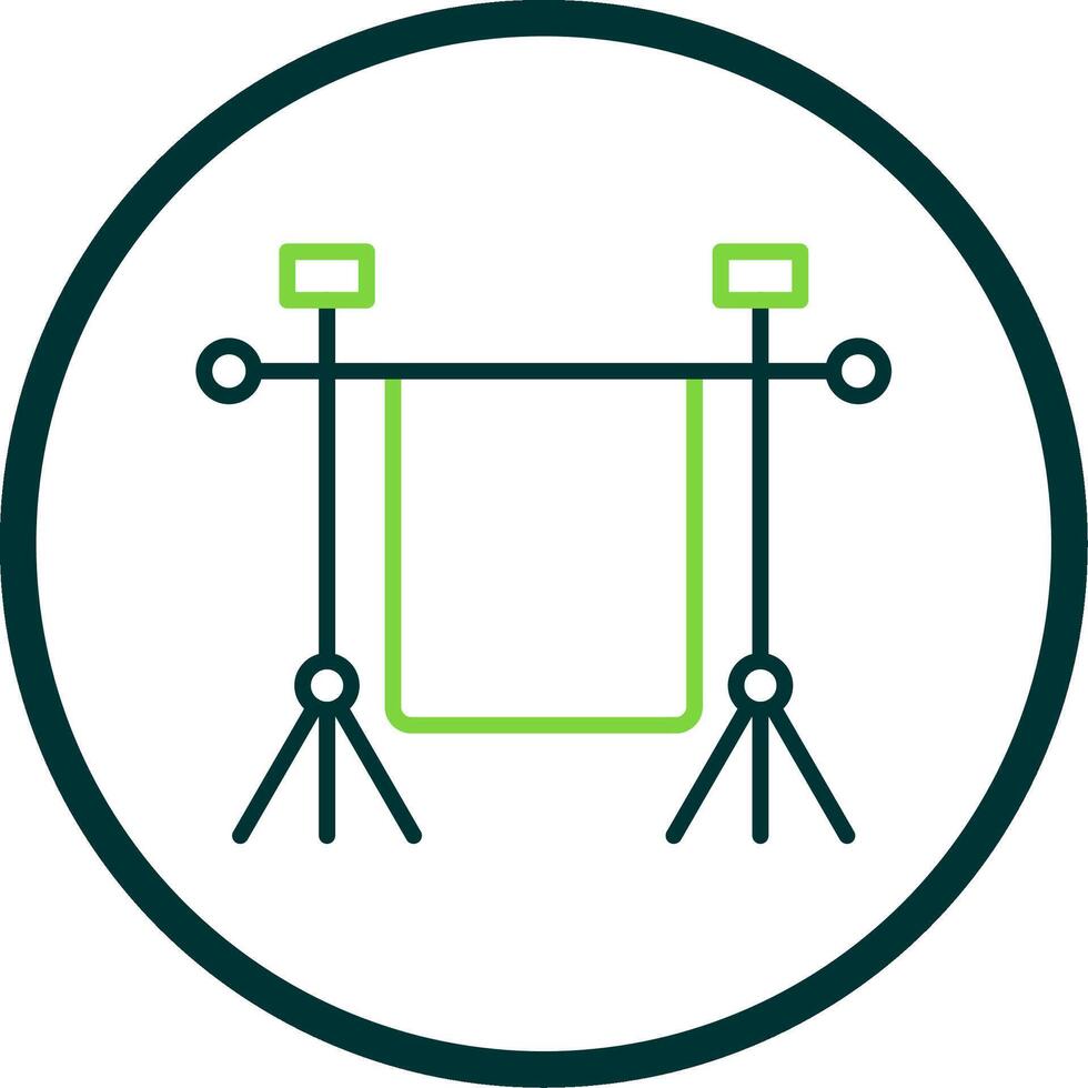 Chroma Line Circle Icon Design vector