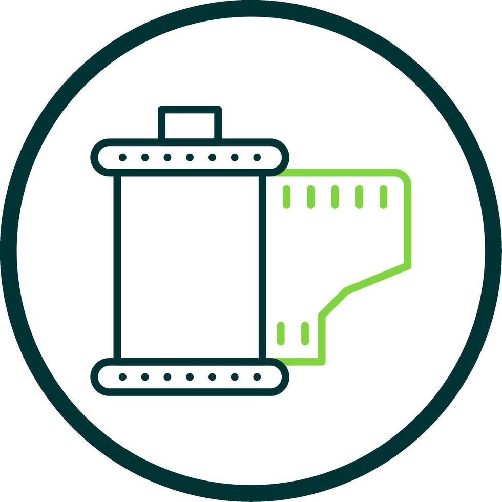 Cartridge Line Circle Icon Design vector