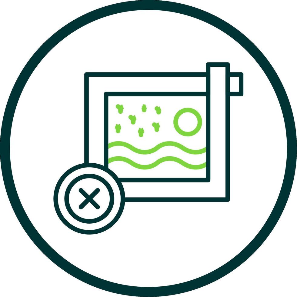 Delete Line Circle Icon Design vector