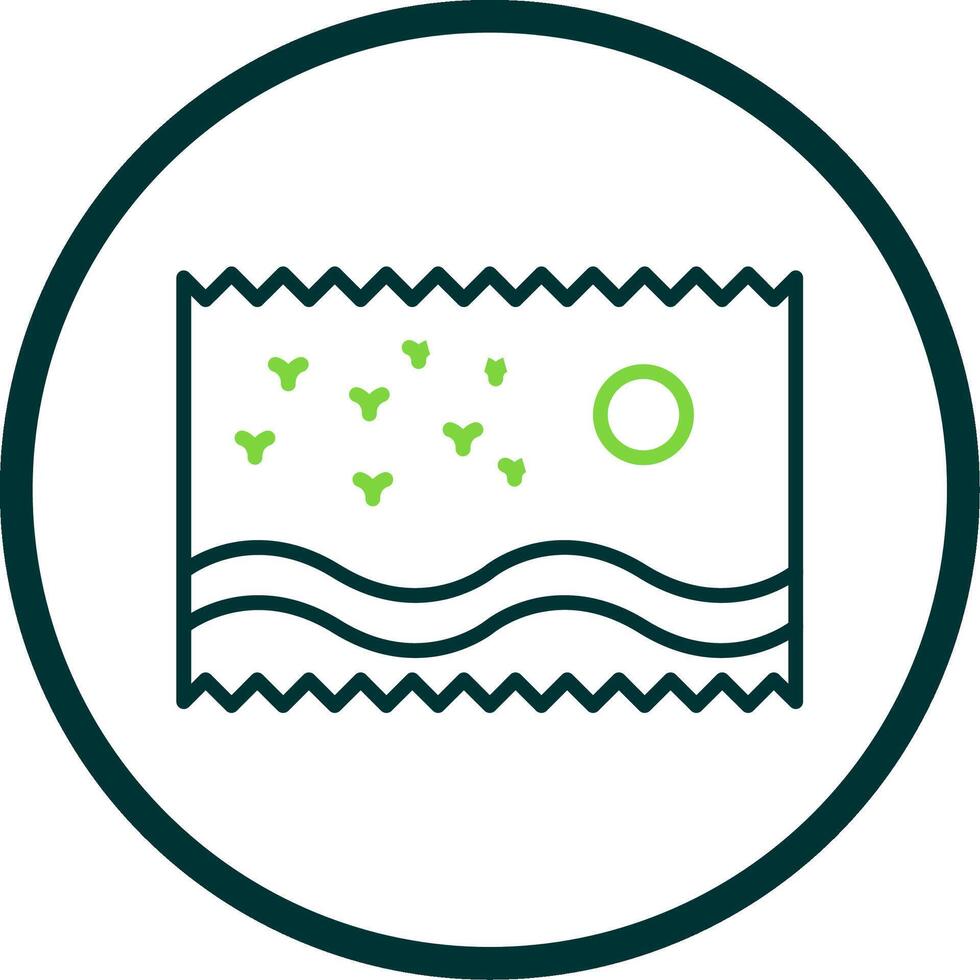 Photo Line Circle Icon Design vector
