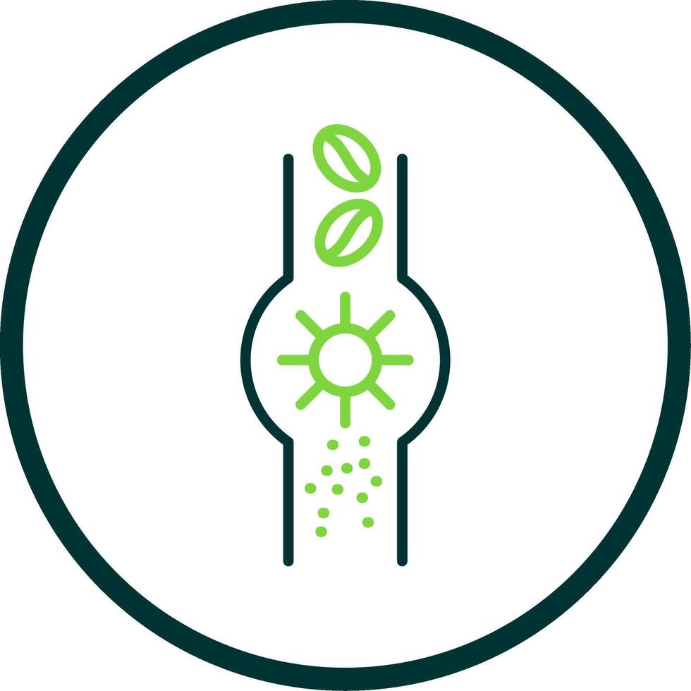 Grinder Line Circle Icon Design vector