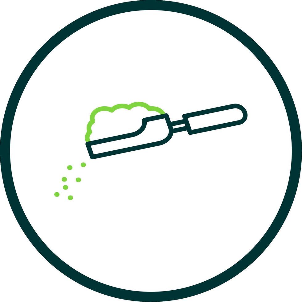 Scoop Line Circle Icon Design vector