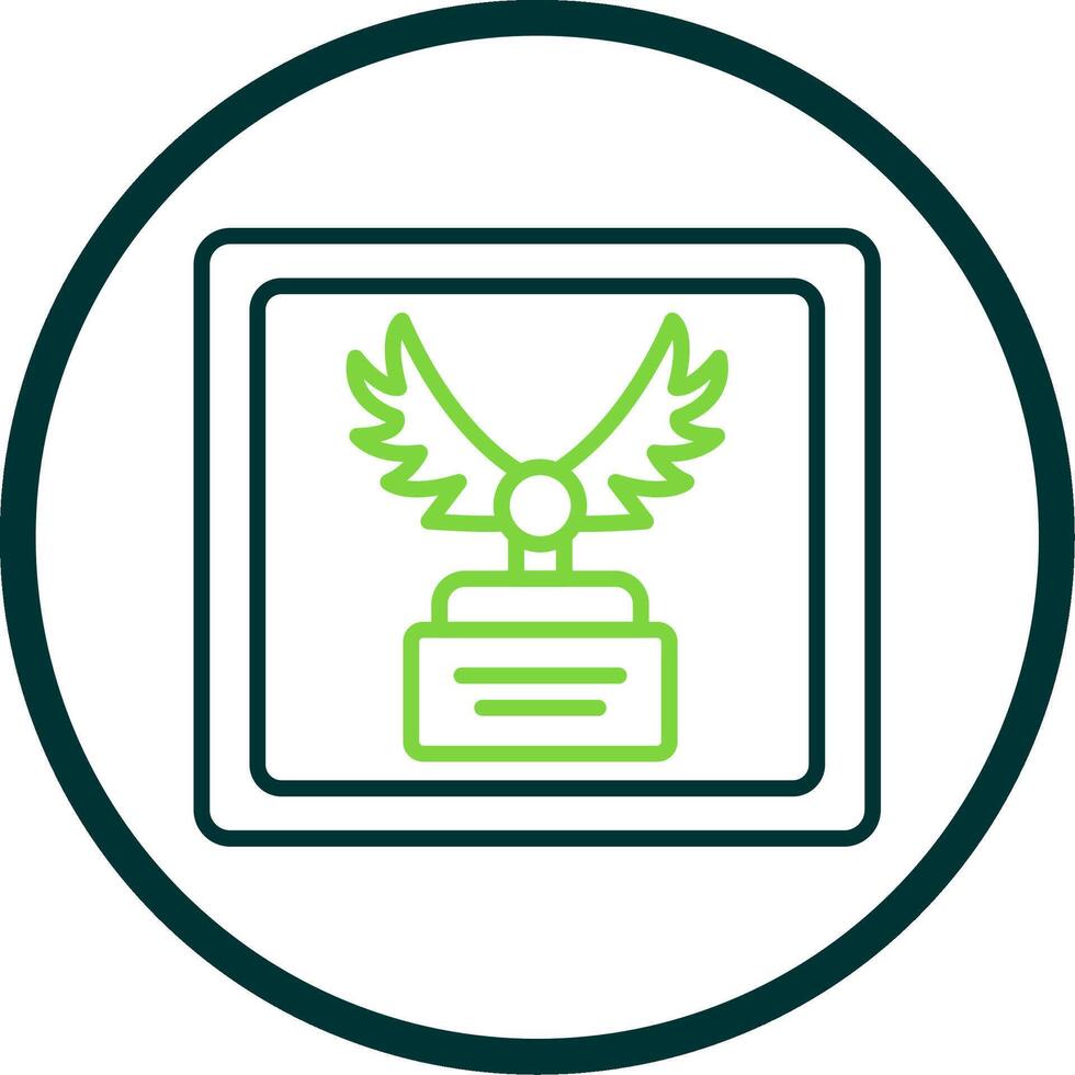 Frame Line Circle Icon Design vector
