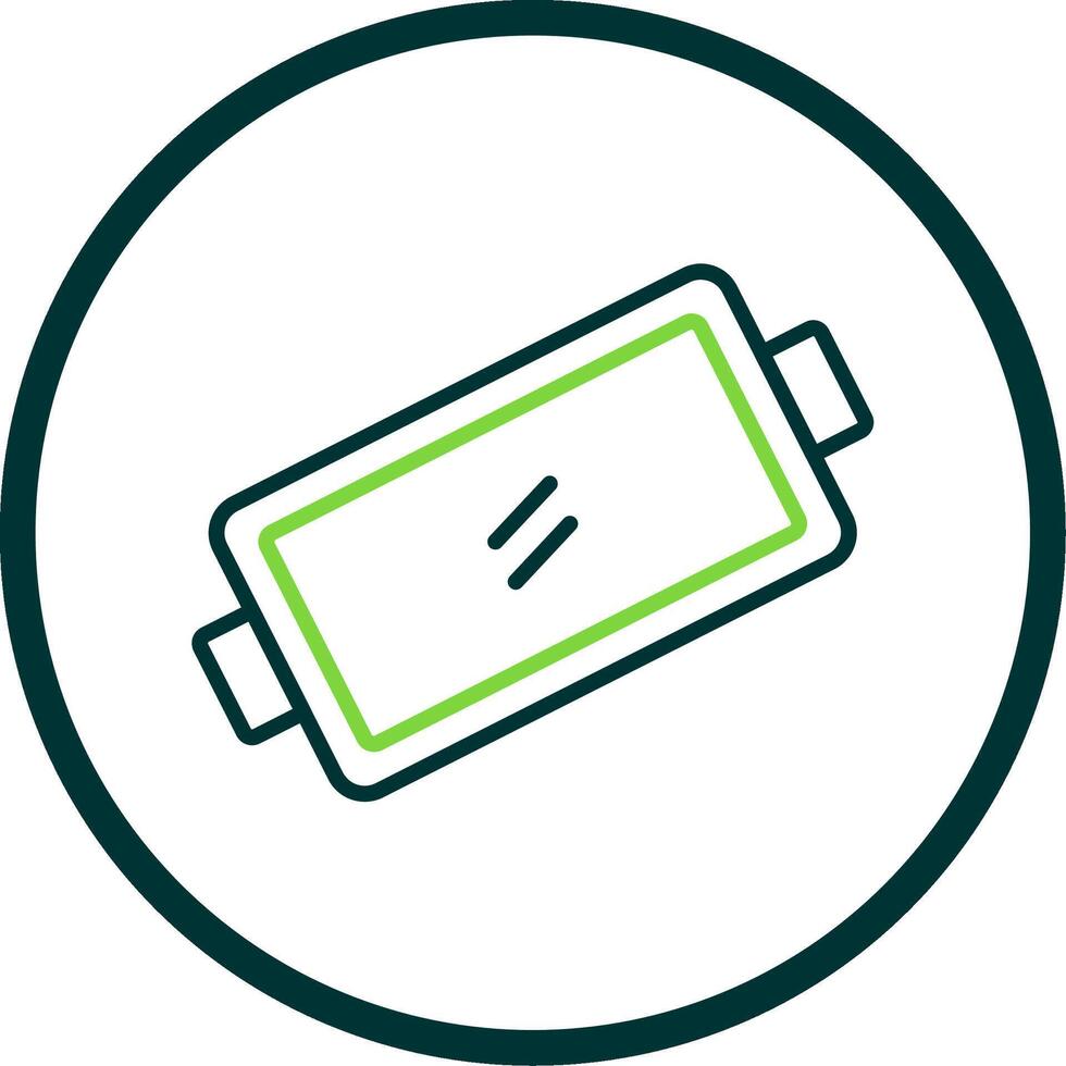 Baking Tray Line Circle Icon Design vector