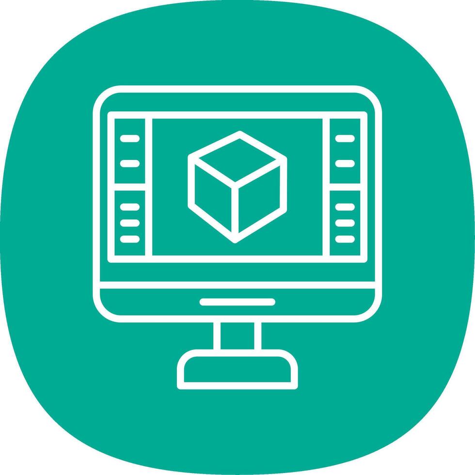 Product Design Line Curve Icon Design vector