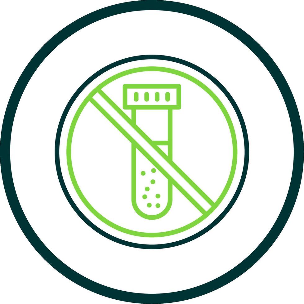 Prohibited Sign Line Circle Icon Design vector