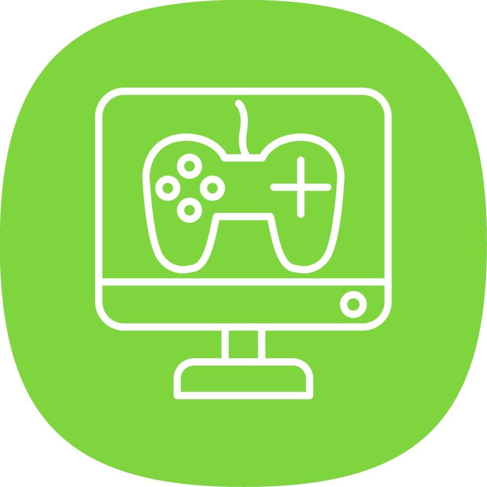 Game Development Line Curve Icon Design vector