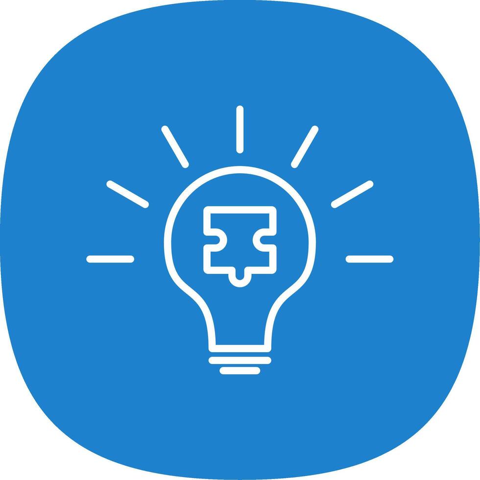 Solution Line Curve Icon Design vector