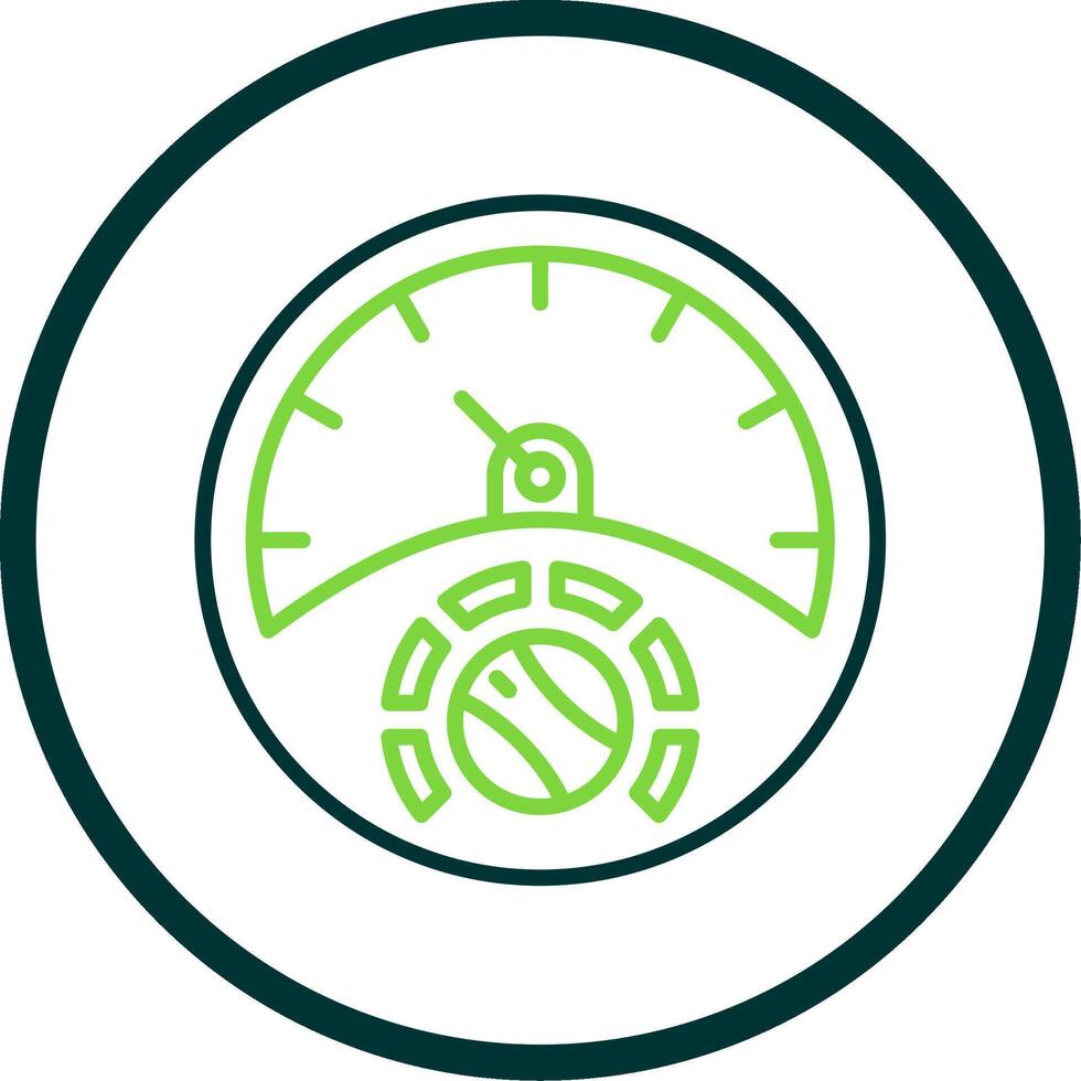 Gauge Line Circle Icon Design vector