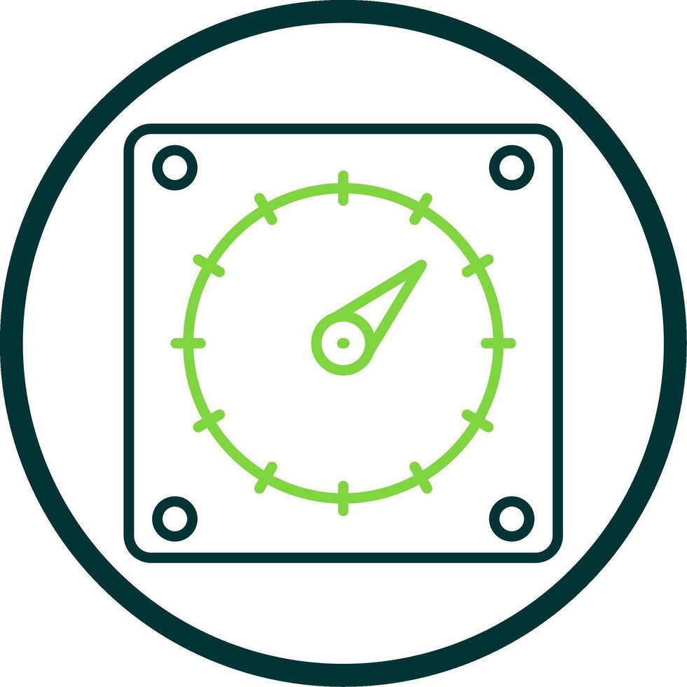 Timer Line Circle Icon Design vector
