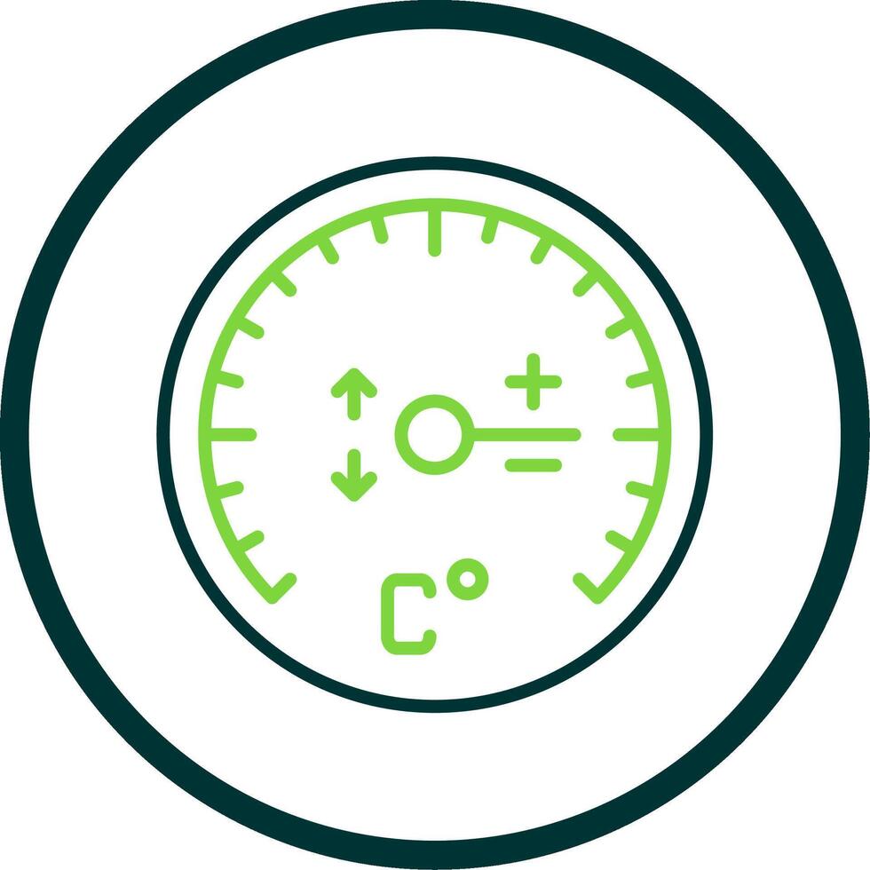 Gauge Line Circle Icon Design vector