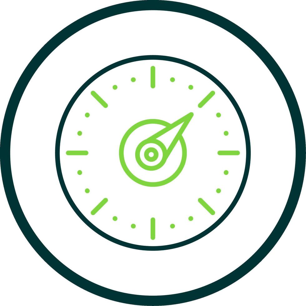 Timer Line Circle Icon Design vector