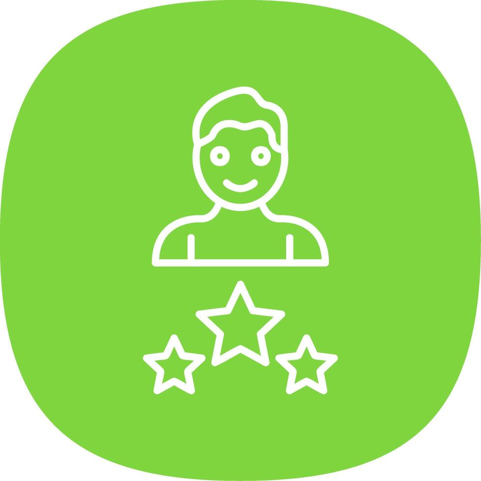 Expert Line Curve Icon Design vector