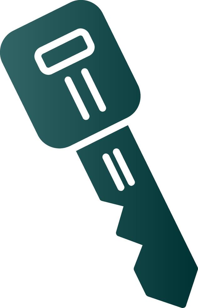 Car Key Glyph Gradient Icon vector