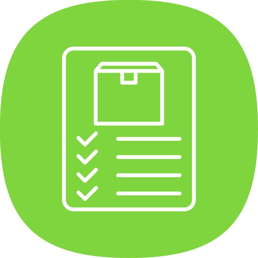 Inventory Line Curve Icon Design vector