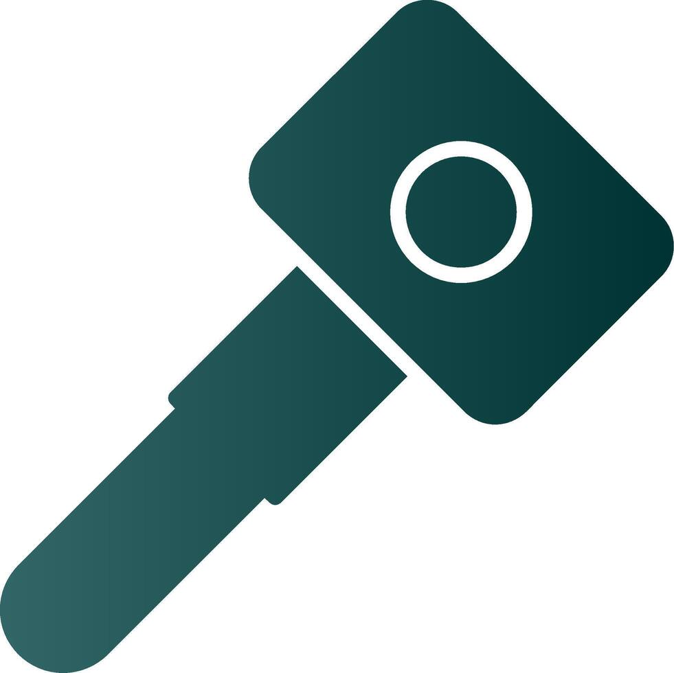 Car Key Glyph Gradient Icon vector