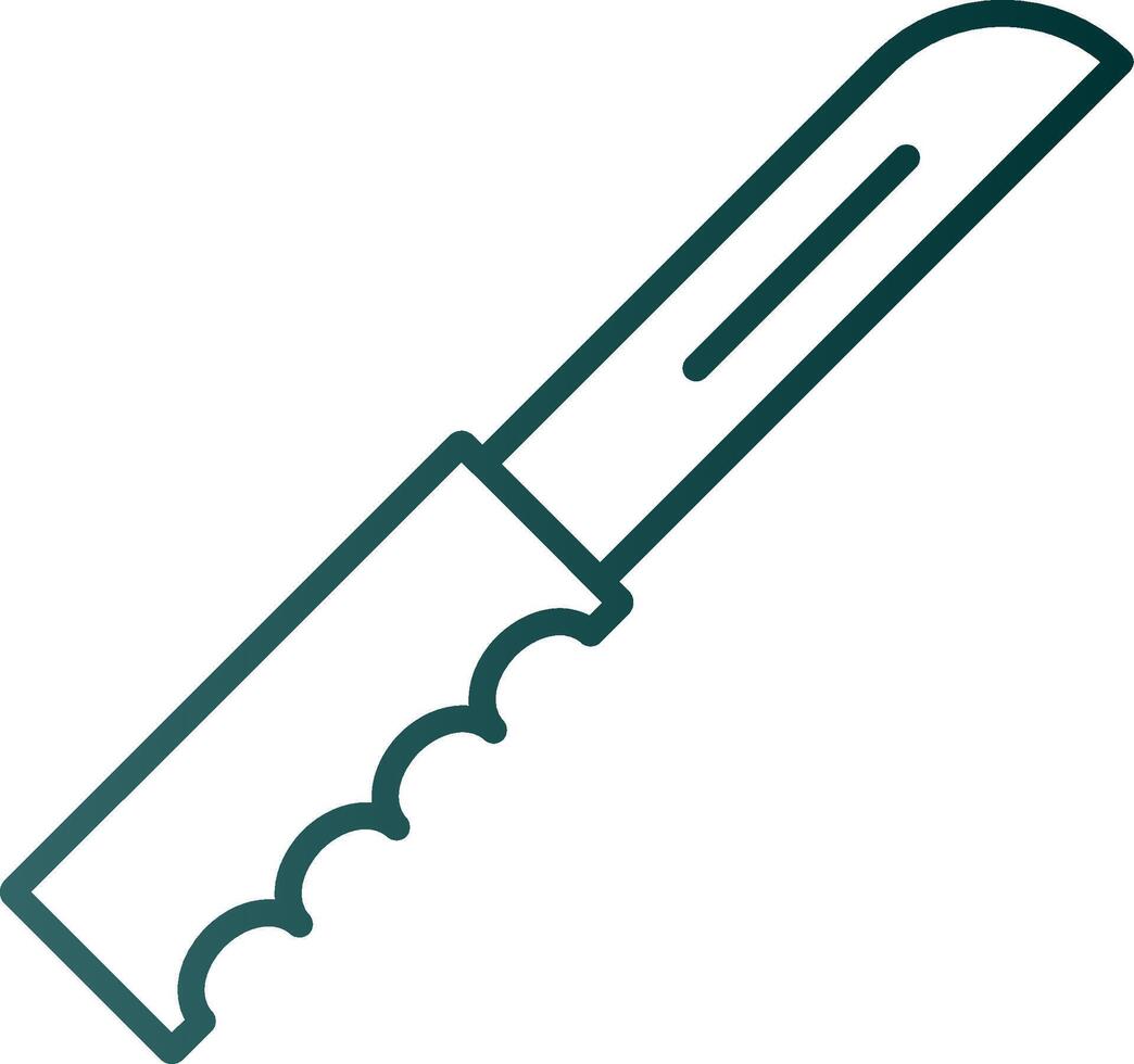 Pocket Knife Line Gradient Icon vector
